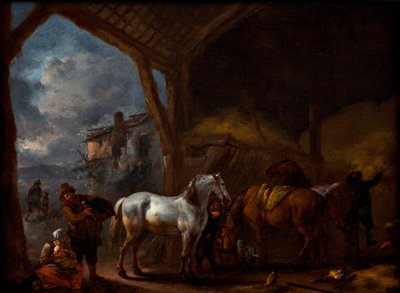The Stable by Philips Wouwerman